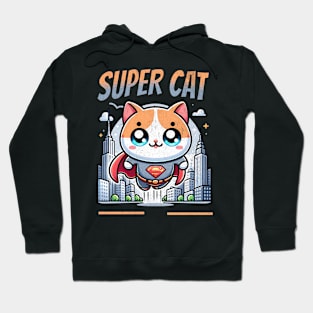 Funny Super Cat Newyork City Kawaii Hoodie